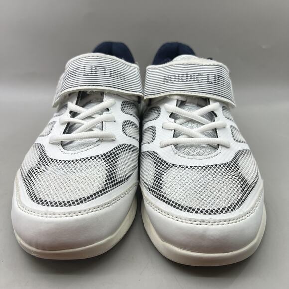 Nordic Lifting Powerlifting Shoes Men Size 11 White Blue Strap Gym Mesh Sneakers main image 5